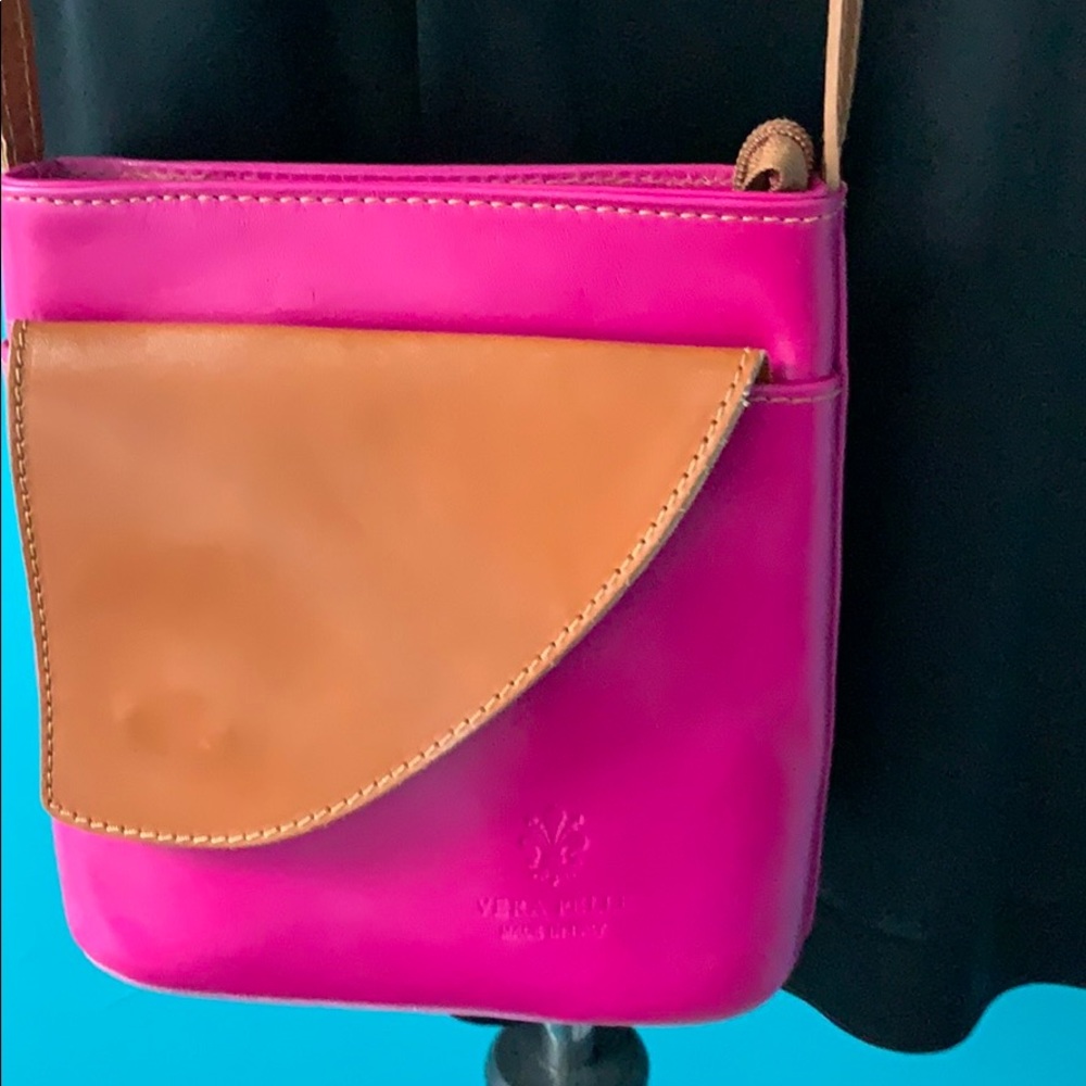 Vera Pelle Italian small crossbody bag